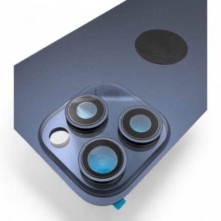 iPhone 15 Pro Max back glass Blue Titanium with camera frame Tbilisi